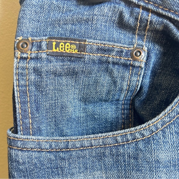 Lee Straight Leg 33/32 Mid Wash Blue Jeans Men’s Casual Street Wear - Picture 5 of 9